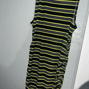 Neon striped summer dress